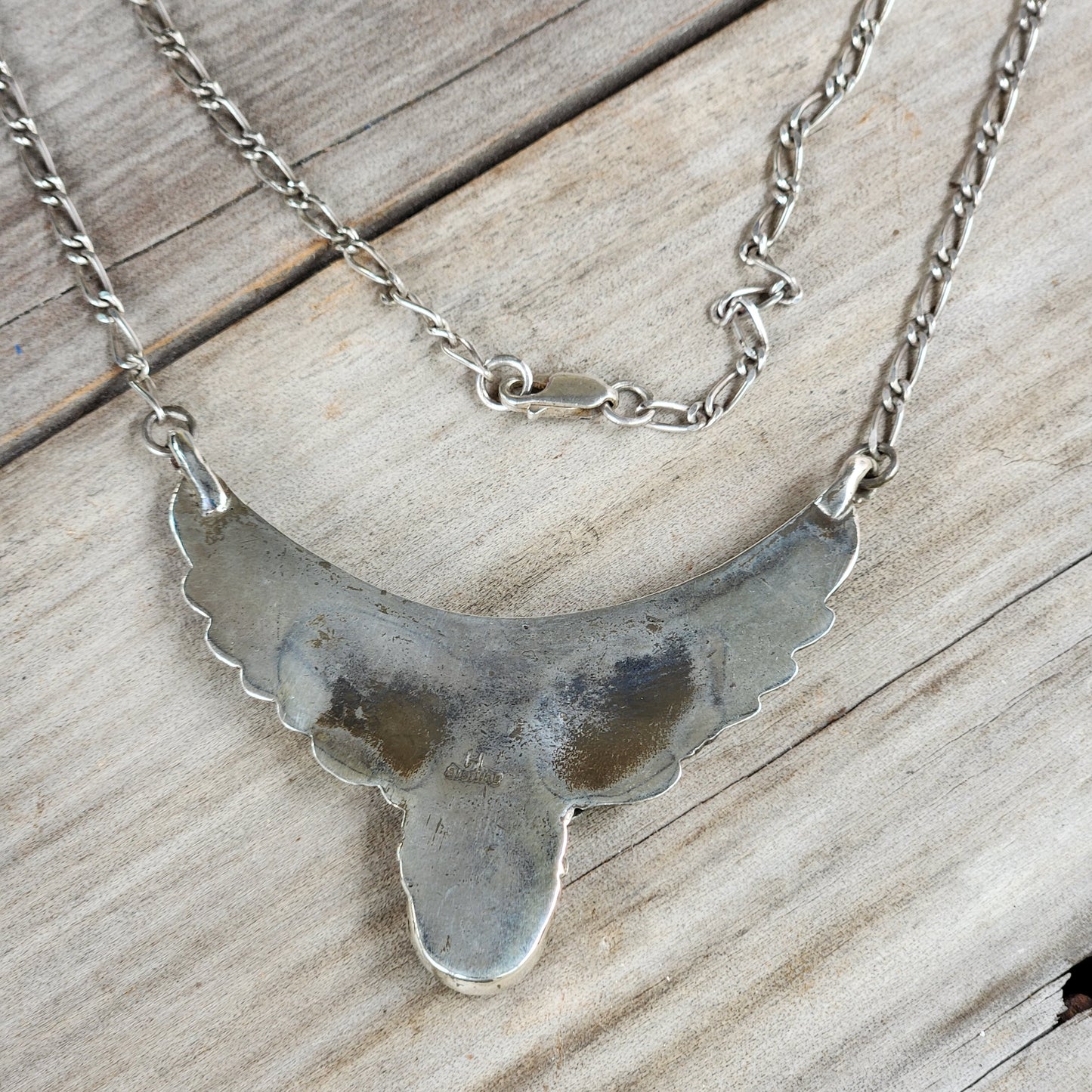 Large opal sterling silver necklace, large silver choker,opal pendant