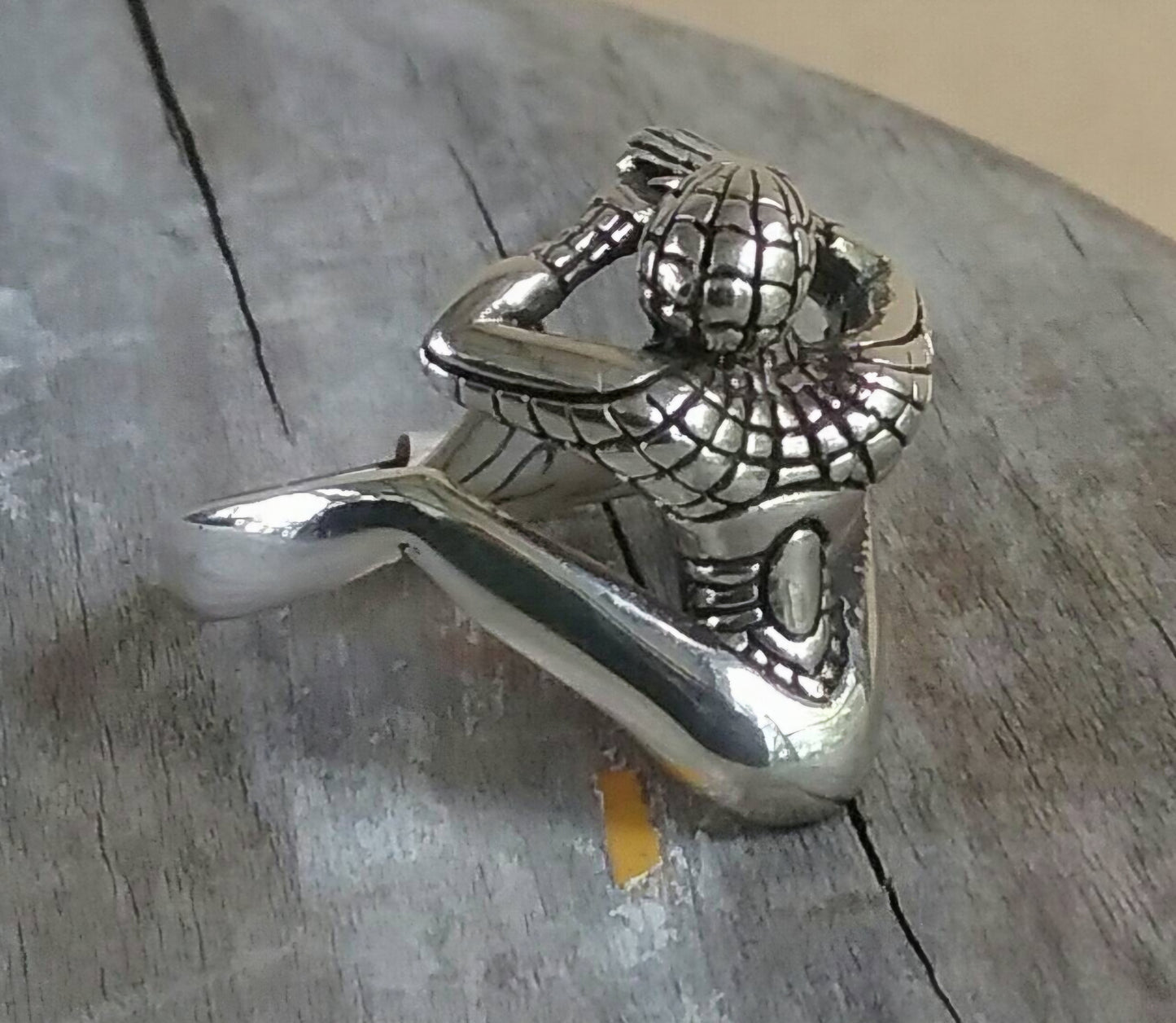 Spiderman ring,sterling silver, small silver ring,