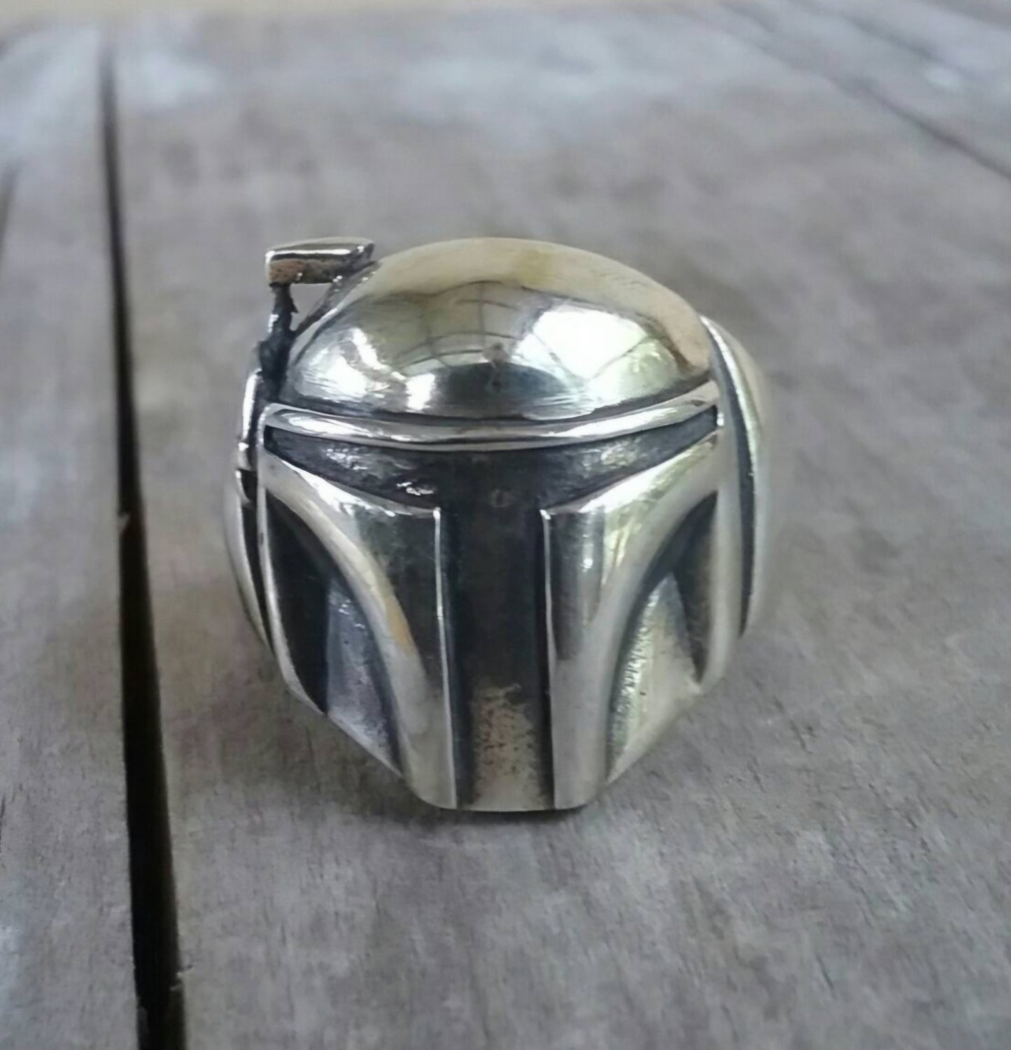 Boba fett ring, sterling silver, vintage starwars ,movie