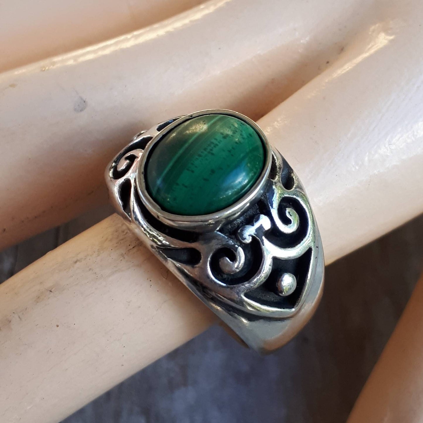 Malichite,mens ring,sterling silver,signet ,tribal,vintage,boho,hipster,handmade,mens fashion,wedding ring,,chunky,mens stone ring,Celtic,