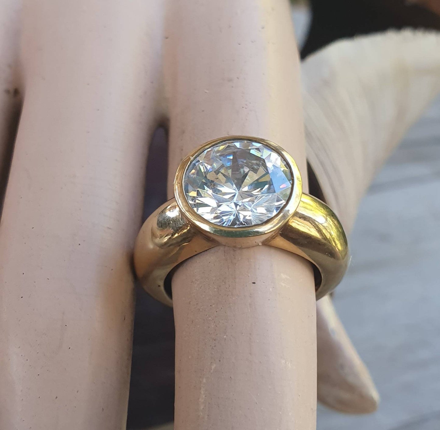 Gold ring solitare,9k/9ct gold,cubic zirconia,cz gold ring,