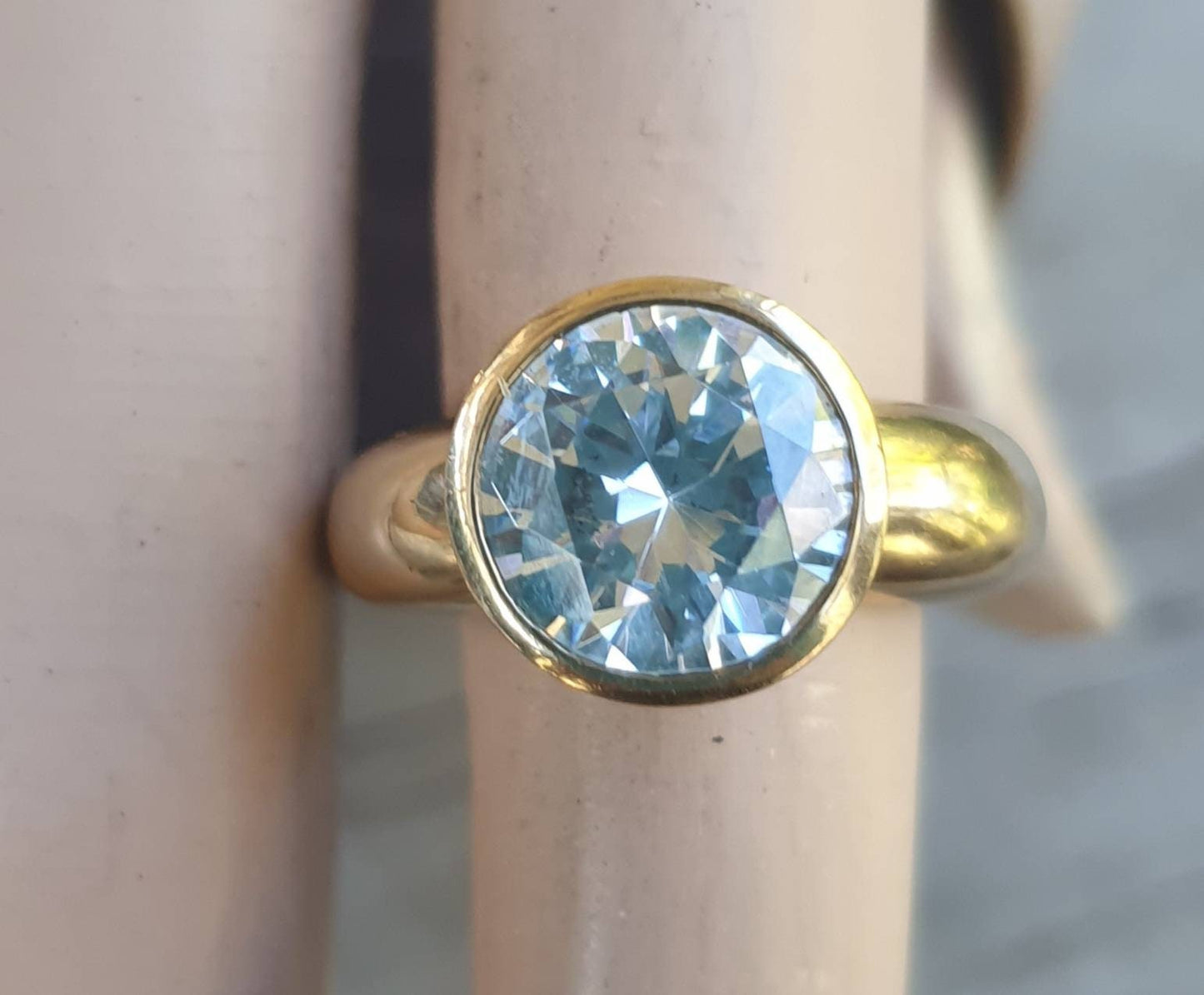 Gold ring solitare,9k/9ct gold,cubic zirconia,cz gold ring,