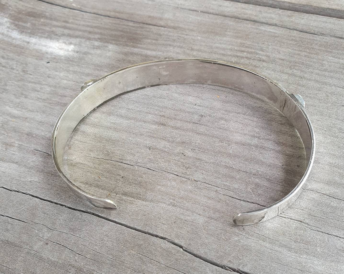 Silver cuff bracelet,sterling silver,wave bangle,tribal,unisex,boho,handmade