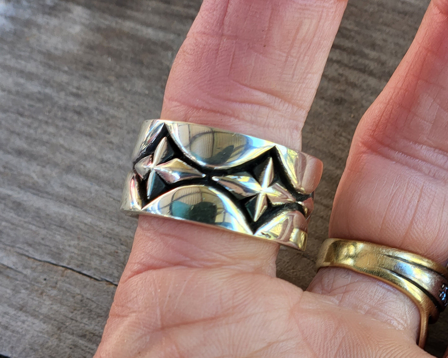 Wide silver ring, 14 mm heavy silver band,chunky,sterling silver, industrial,handmade,wedding band, plain silver,hipster,wide band,