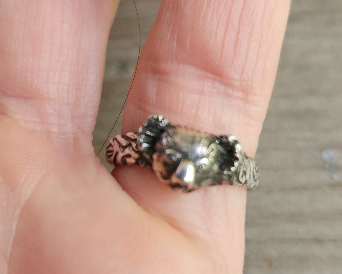 Koala bear ring,sterling silver,wombat,Tasmanian devil,bear ring, Australian animal jewellery,