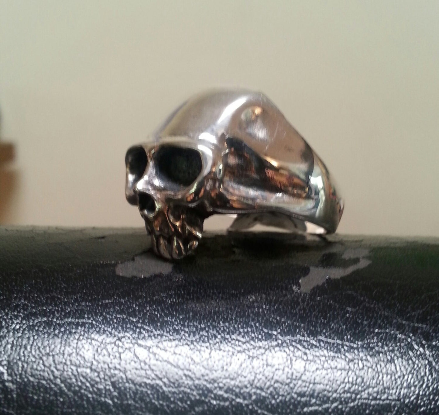 skull ring alchemy sterling silver ring steampunk pirate gothic punk pirate