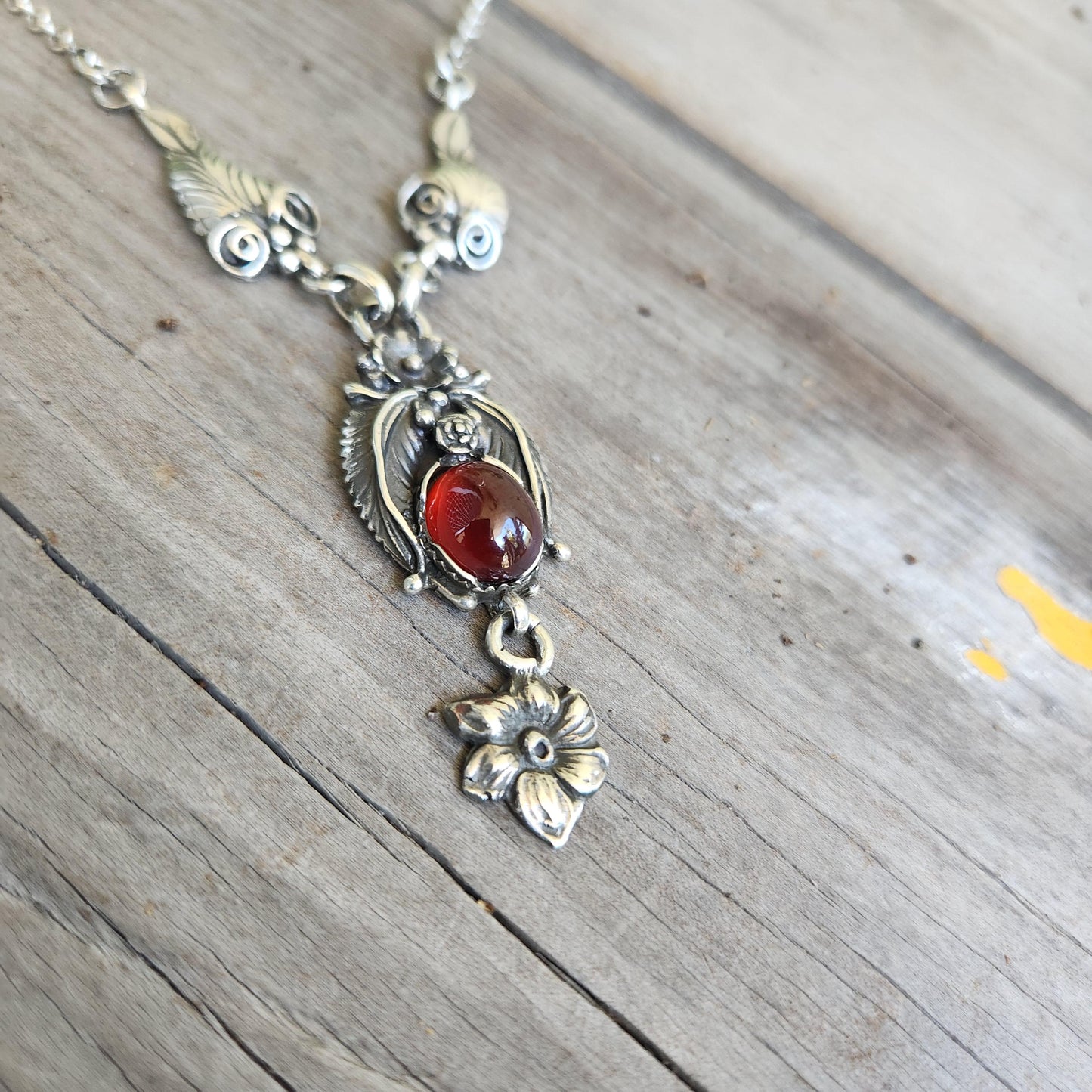 Large gemstone necklace,925 sterling silver,labradorite,moonstone,garnet, amethyst,turquoise Navajo,boho,handmade,stone pendant,goddess,gyps