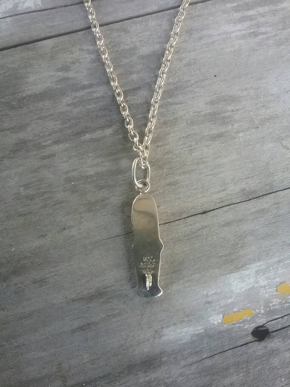 surf board,sterling silver surf pendant, wave,surfer beach jewelry,handmade,