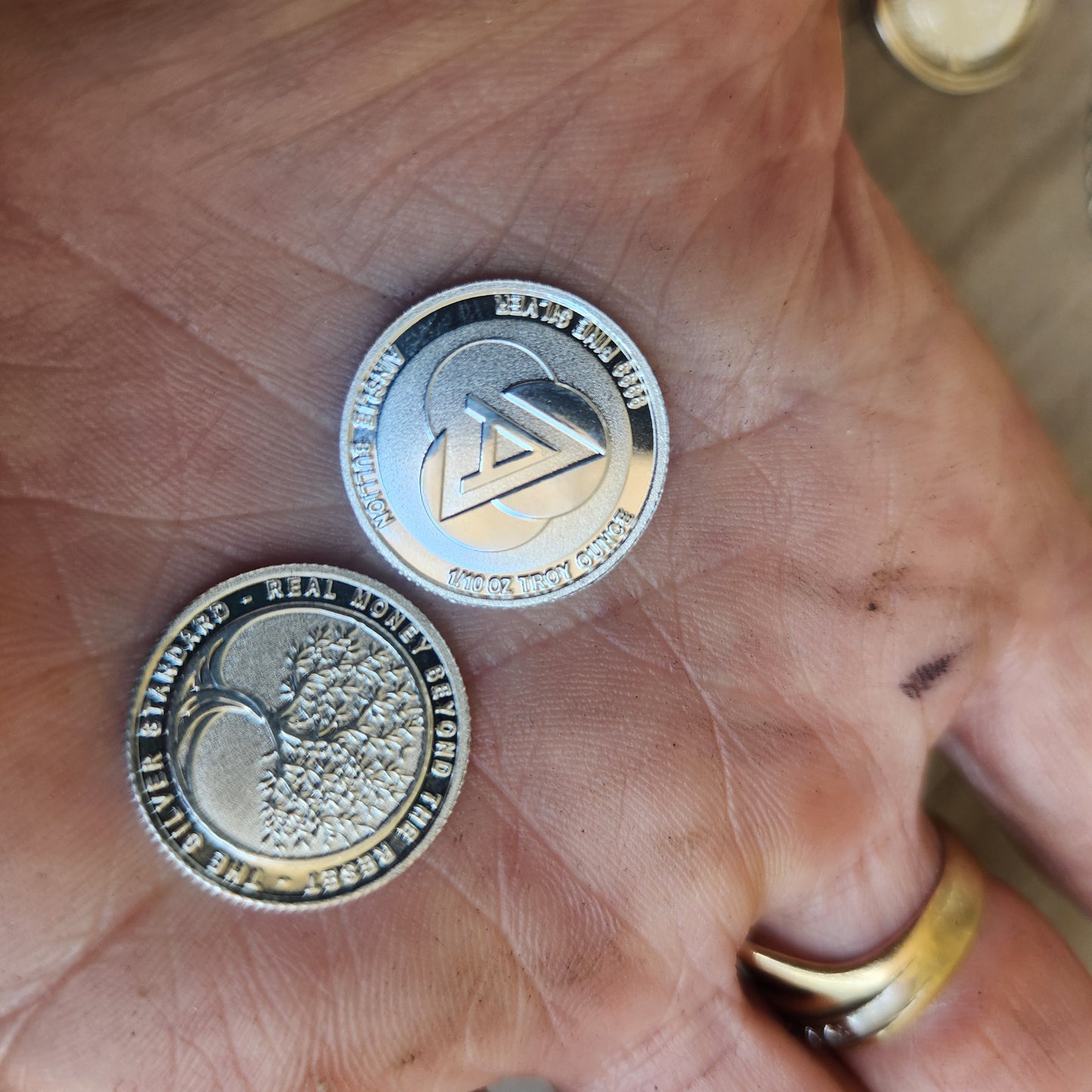 Australian Silver coin pendant,99%pure silver minted coin,set in sterling silver "real money beyond the great reset"