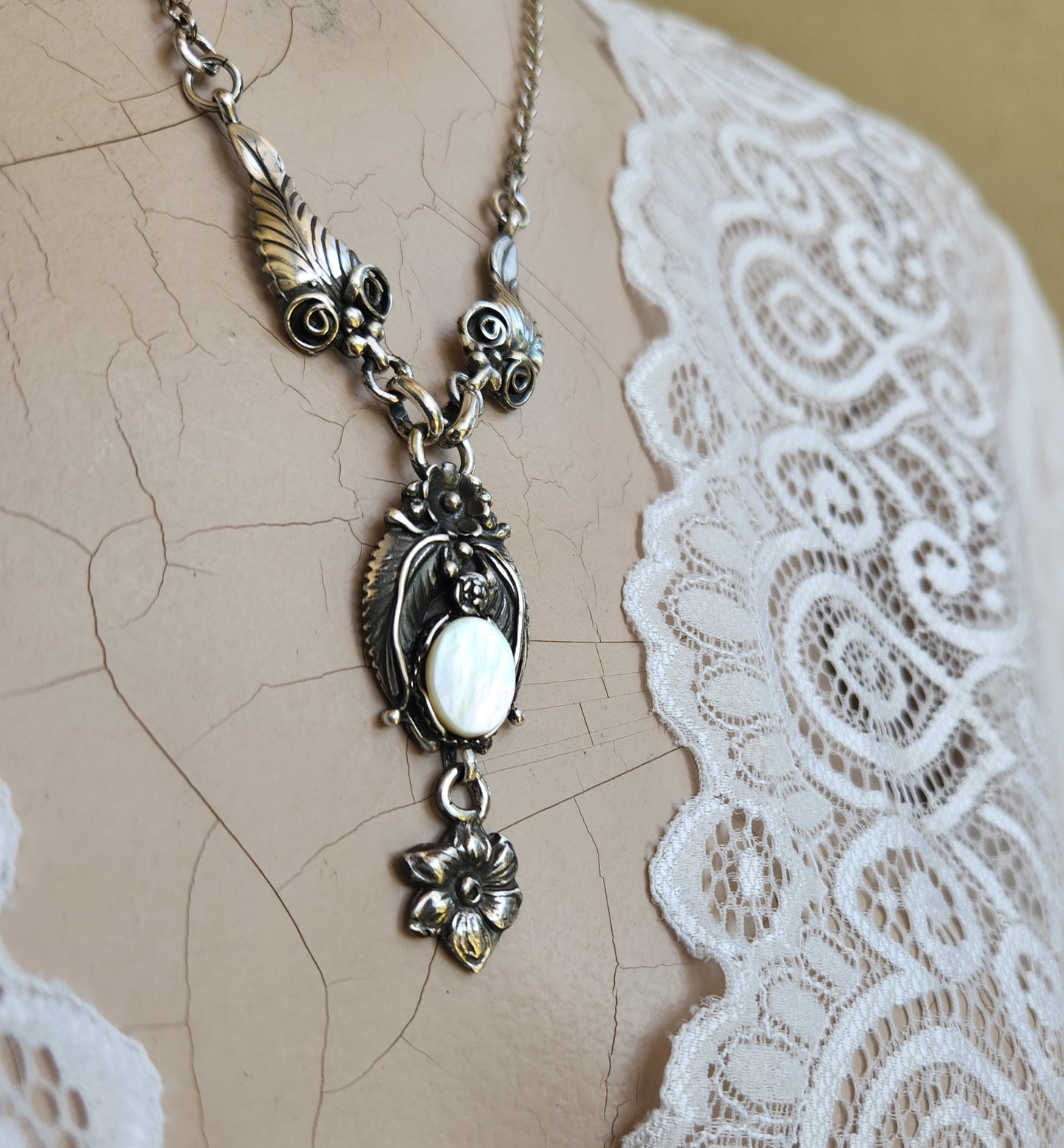 (Copy) Large Turquoise necklace,solid sterling silver, Navajo necklace