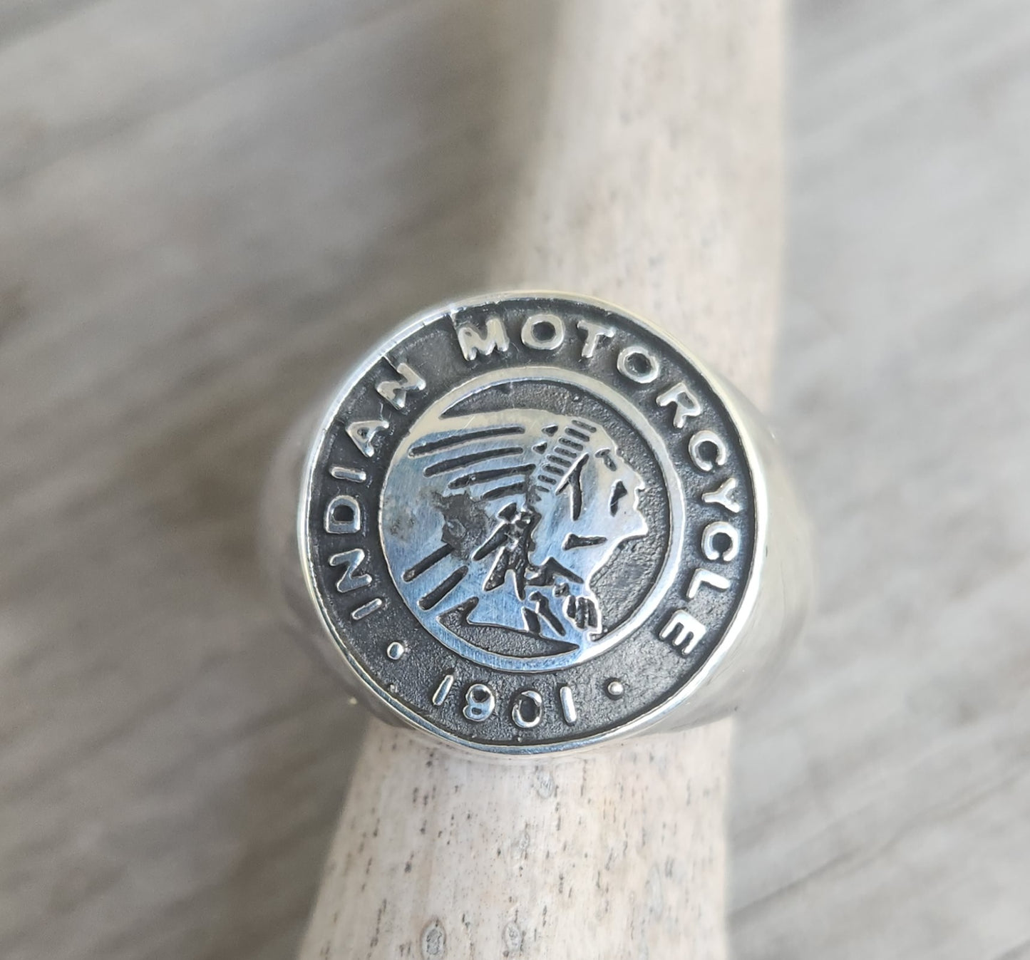 Indian ring,motorcycle,sterling silver,large signet,biker wedding band,unisex,handmade,motorbike,