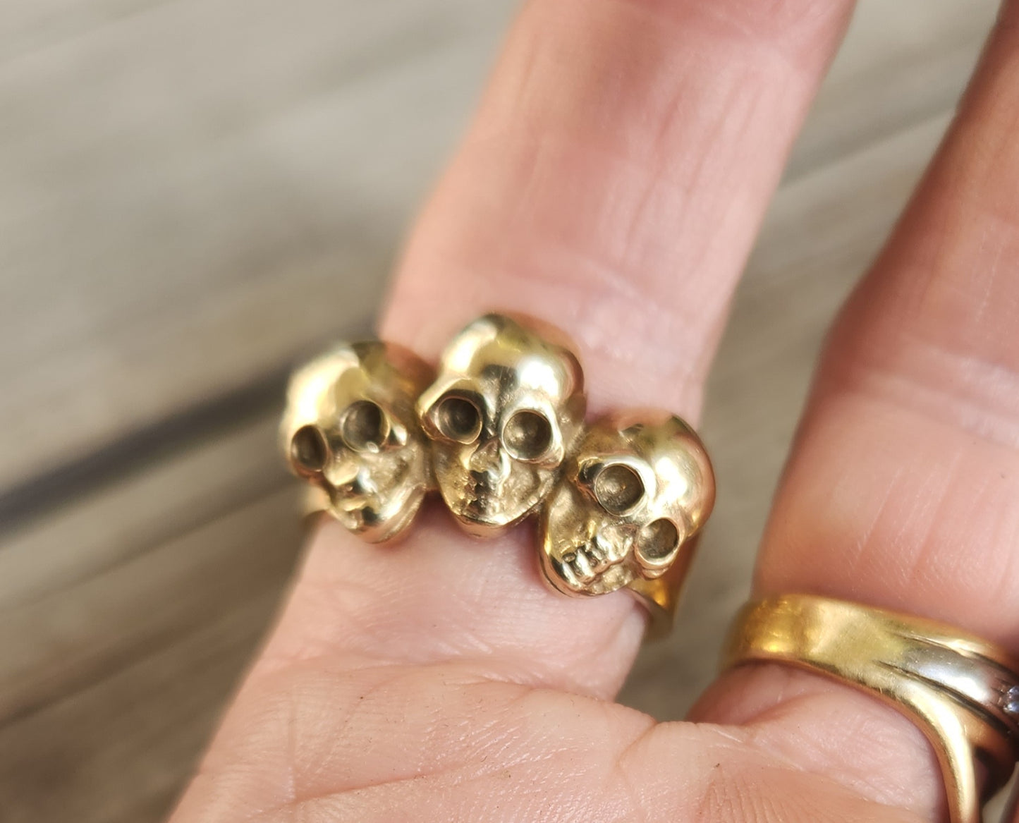 Skull ring, sterling silver,solid back, steampunk,gothic,chunky ring,skeleton, punk,hipster,handmade,biker,gangster,pirate,sugar skull