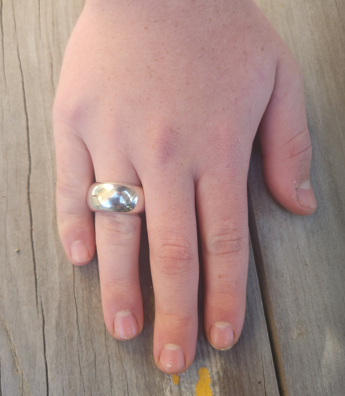 chunky ring,wide band,12mm,solid,sterling silver,heavy,plain band,handmade,wedding ring,half rounded,boho,wide silver ring,