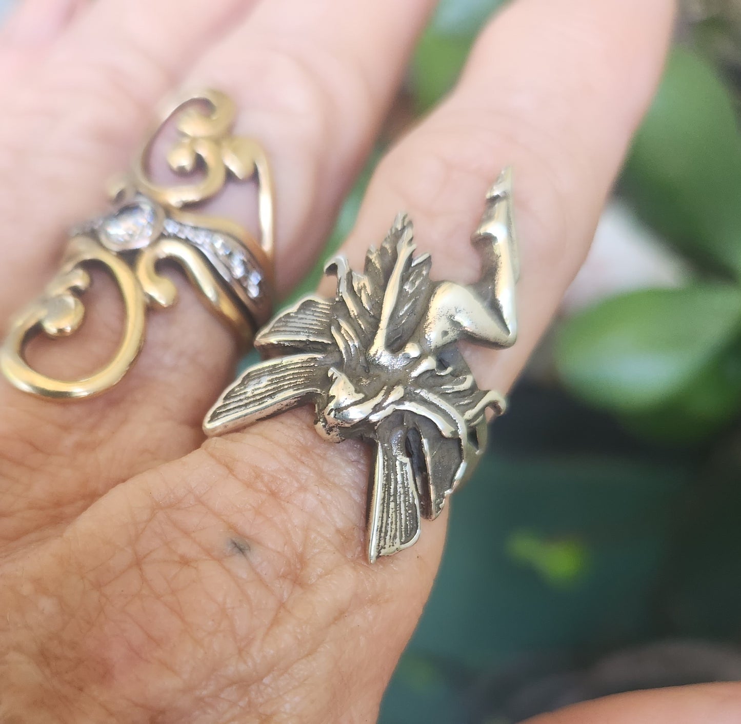 fairy ring,sterling silver,art nouveau faerie,woodland,goddess,angel,new age,magic,boho,nymph,women's fashion,gypsy,shic,goddess