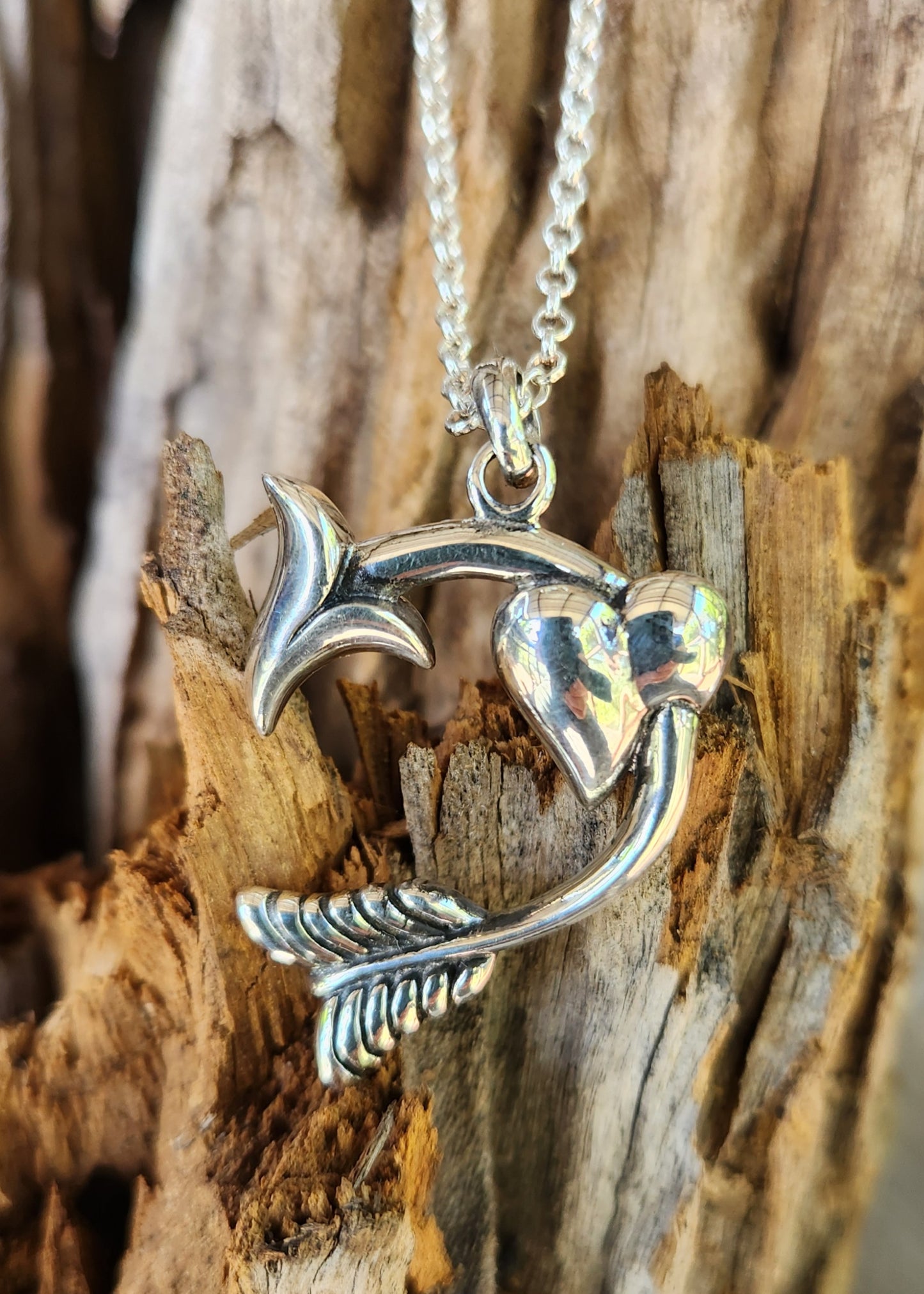 sterling silver cupid heart arrow pendant rockabilly steampunk gothic punk victorian gypsy hippy boho