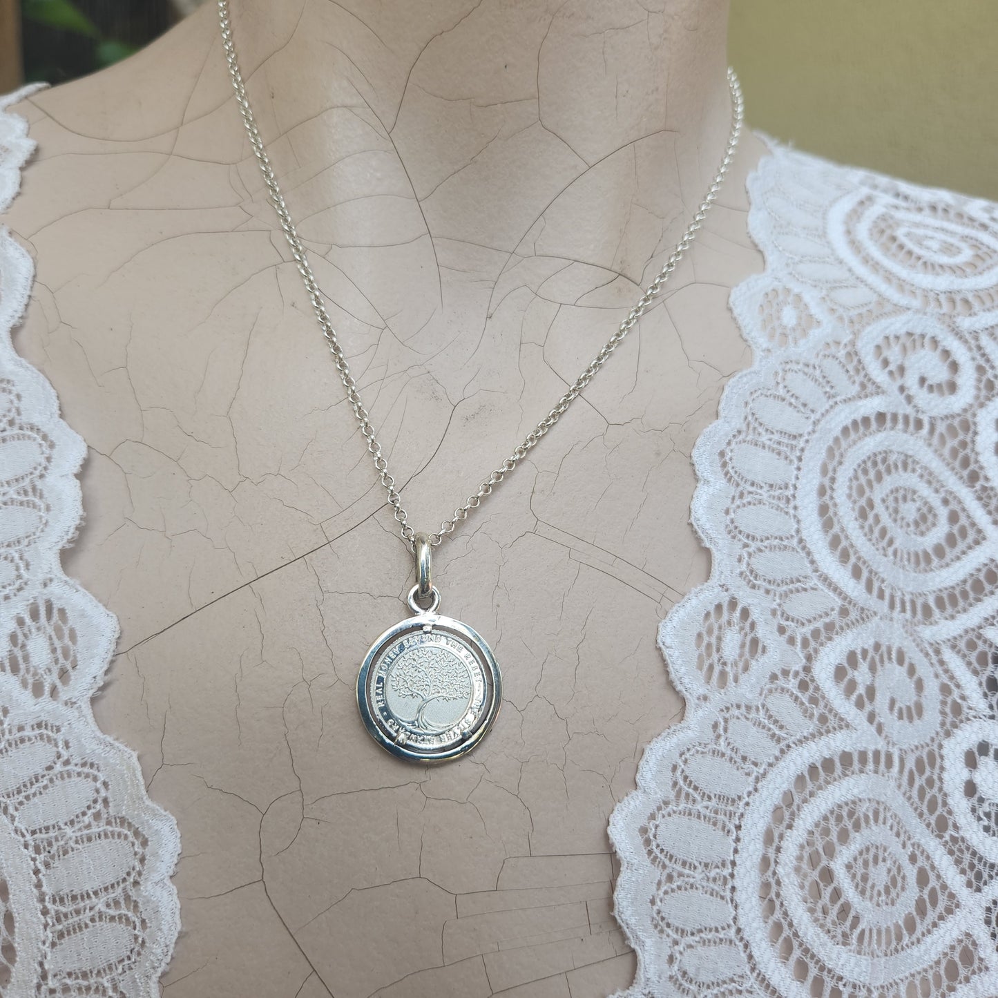 Australian Silver coin pendant,99%pure silver minted coin,set in sterling silver "real money beyond the great reset"