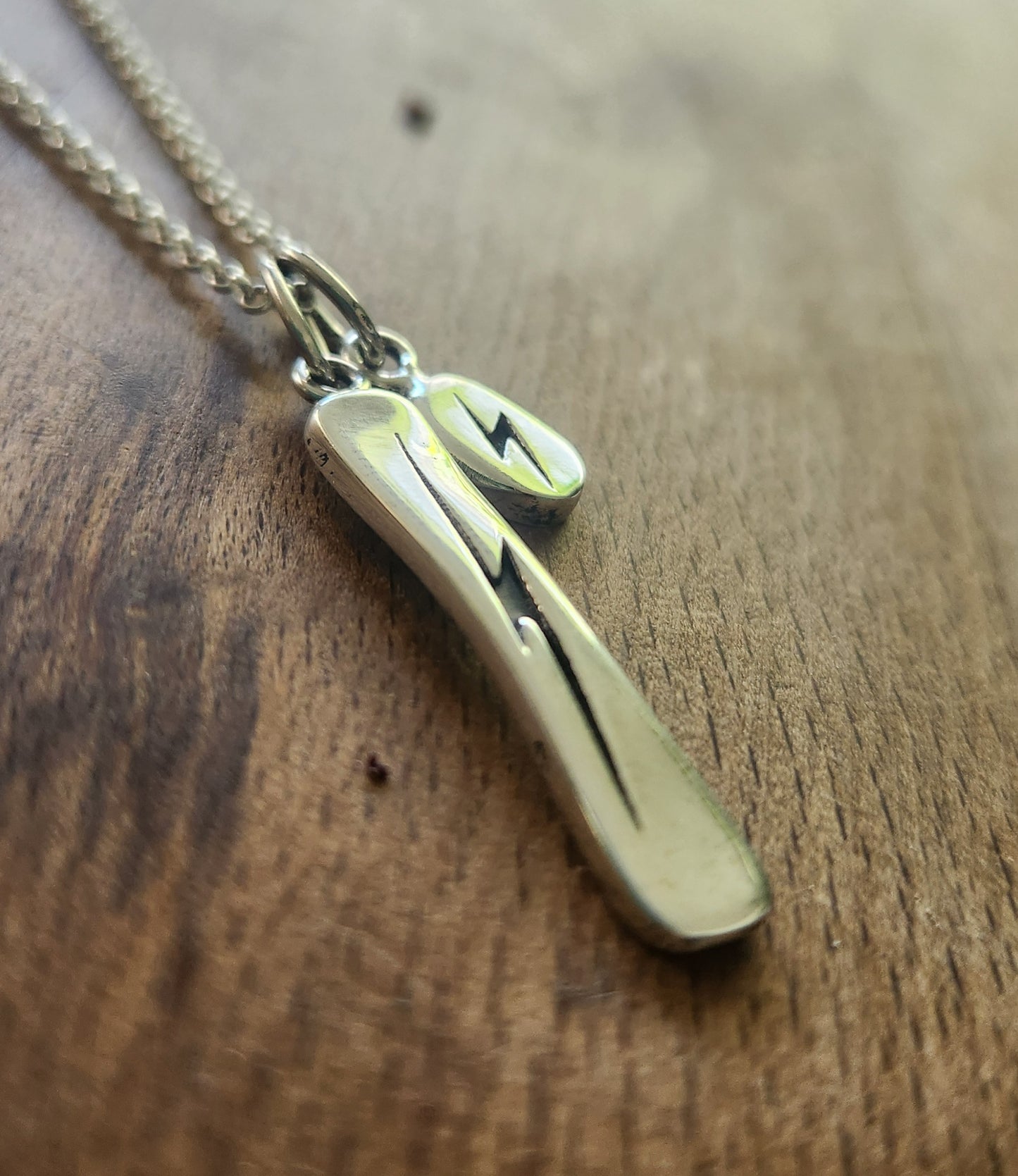 Skateboard grab air pendant,925 sterling silver,skateboard deck,handmade