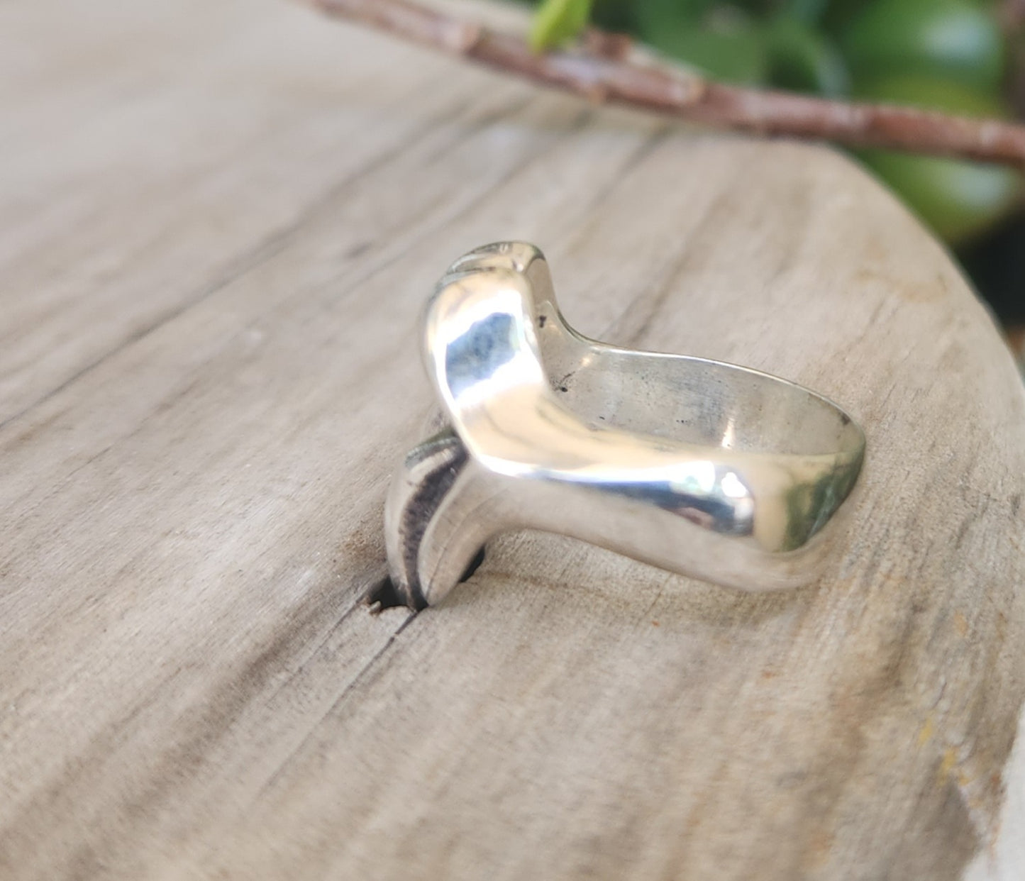 Mouth tongue ring,925 sterling silver,vintage rolling Stone ring.