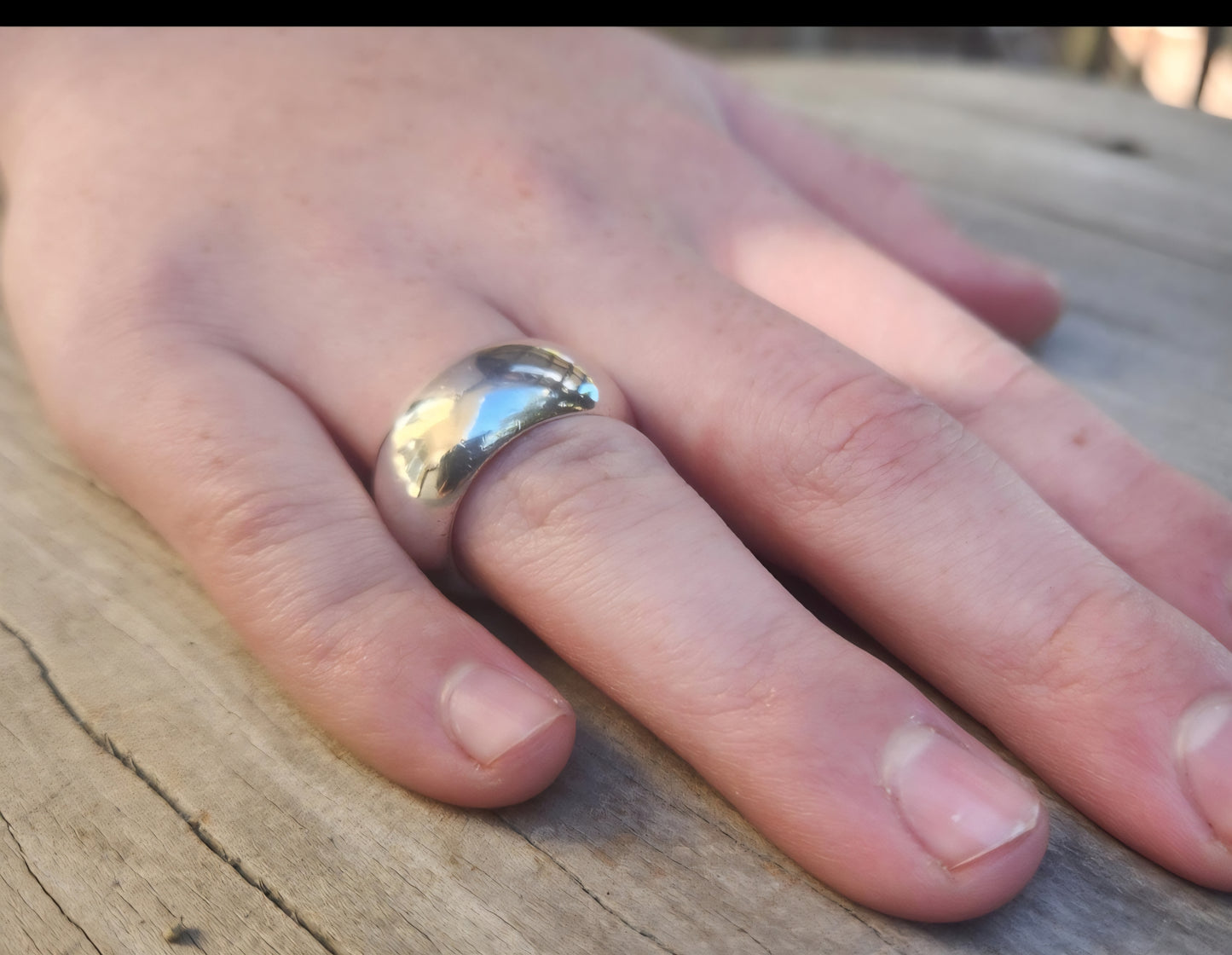 Wide ring,chunky band,22.6sterling silver,13mm,heavy,solid,handmade,plain ring,plain band,silver wedding ring,His and her sizes,