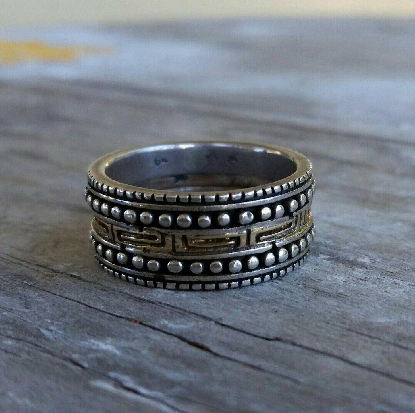 Sterling silver ring,Aztec ,tribal,chunky band, wedding,hipster,gypsy,boho,ethnic,Celtic,handmade,hipster,rock,vintage,rustic,unisex ring