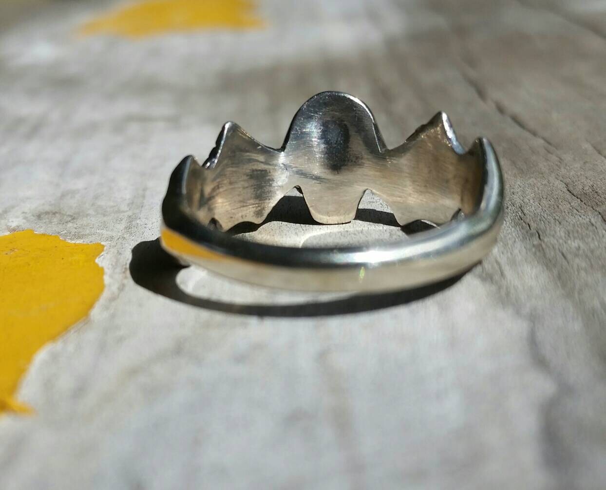 Vampire ring,bat skull ring,sterling silver,bat ring,small skull ring,steampunk gothic,punk,pinkie,