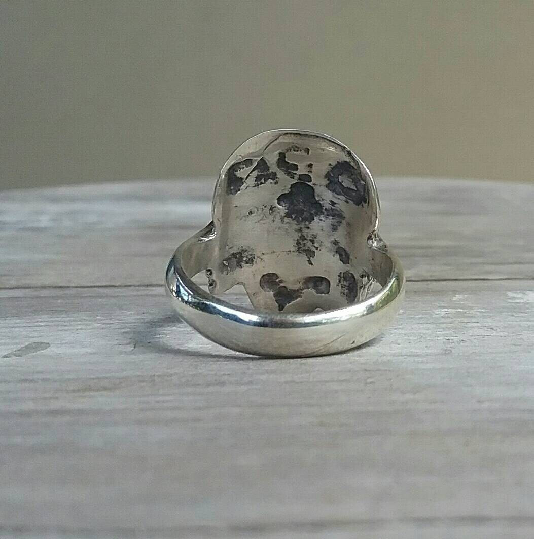Skull rose ring,sterlin silver, unisex,flat skull ring,steampunk,gothic punk,boho shic,rose,pirate rimg,hipster jewelry,rockabilly,handmade,