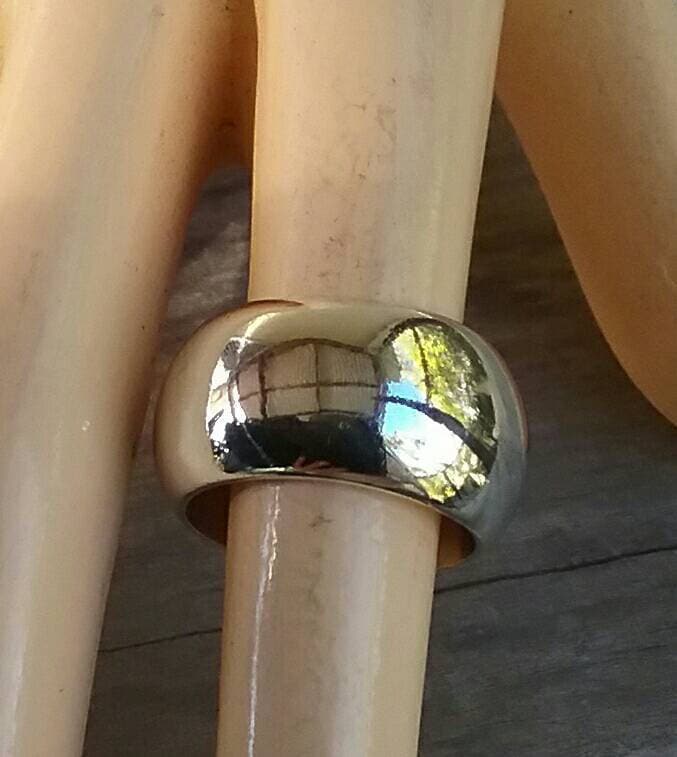 Wide ring,chunky band,sterling silver,heavy,half round,solid,handmade,plain ring,plain band,silver wedding ring,His and her sizes,