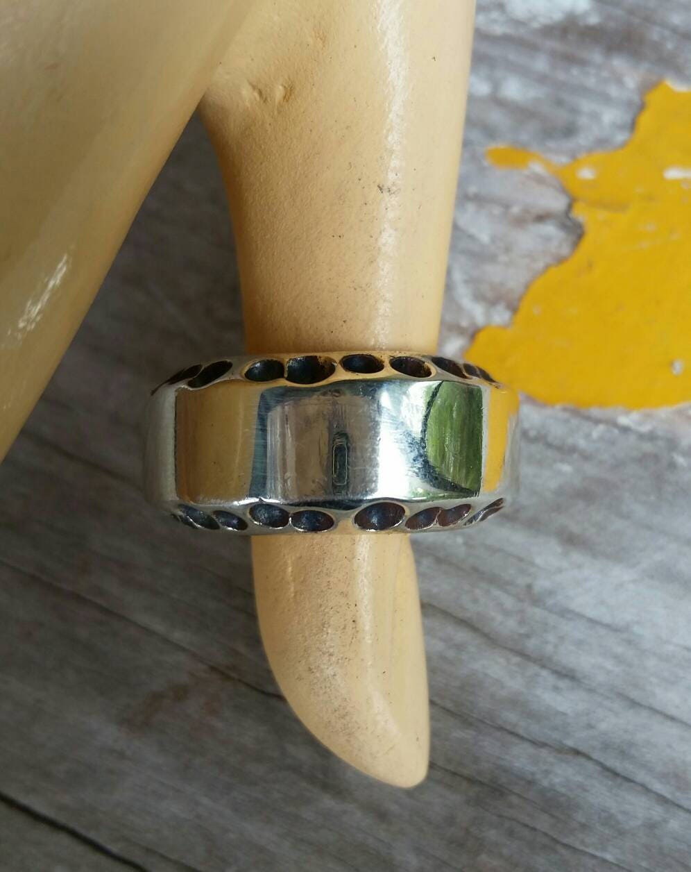 Heavy rustic ring,sterling silver,nugget,industrial, steampunk,chunky,wedding band,handmade,vintage,boho,designer,grunge,boho,retro,hipster
