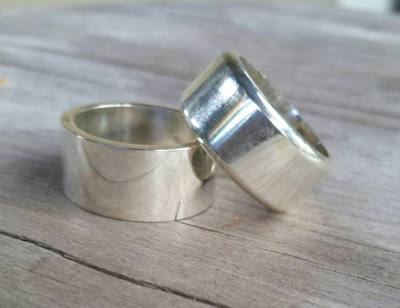 Wide solid ring, sterling silver band,chunky,thick wedding dress ring