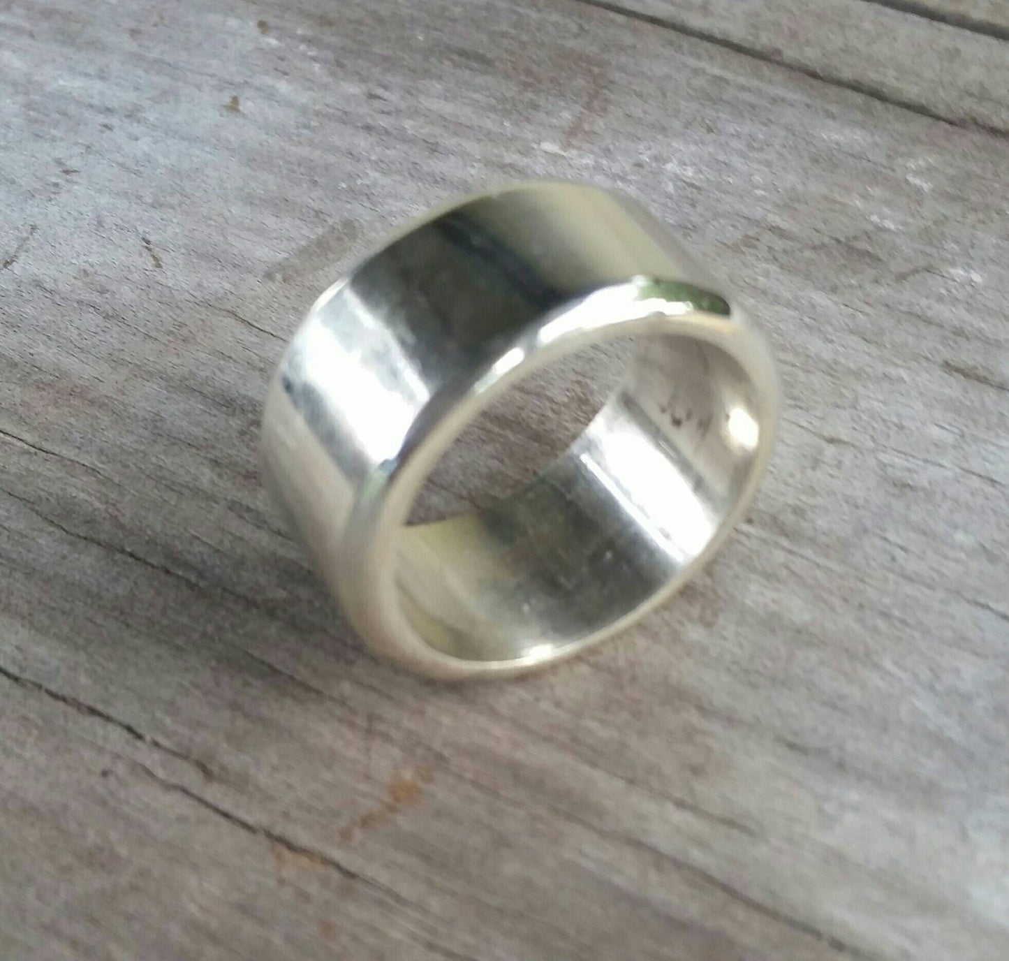 Wide solid ring, sterling silver band,chunky,thick wedding dress ring