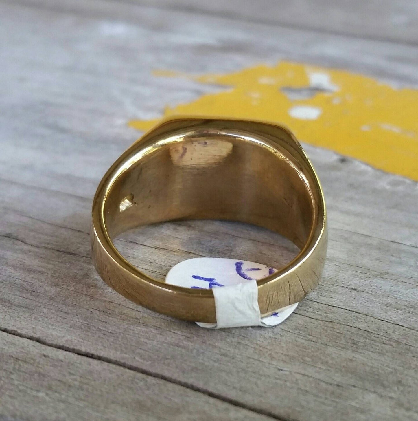 Ace of spades ring 9ct gold gambling cards poker ring