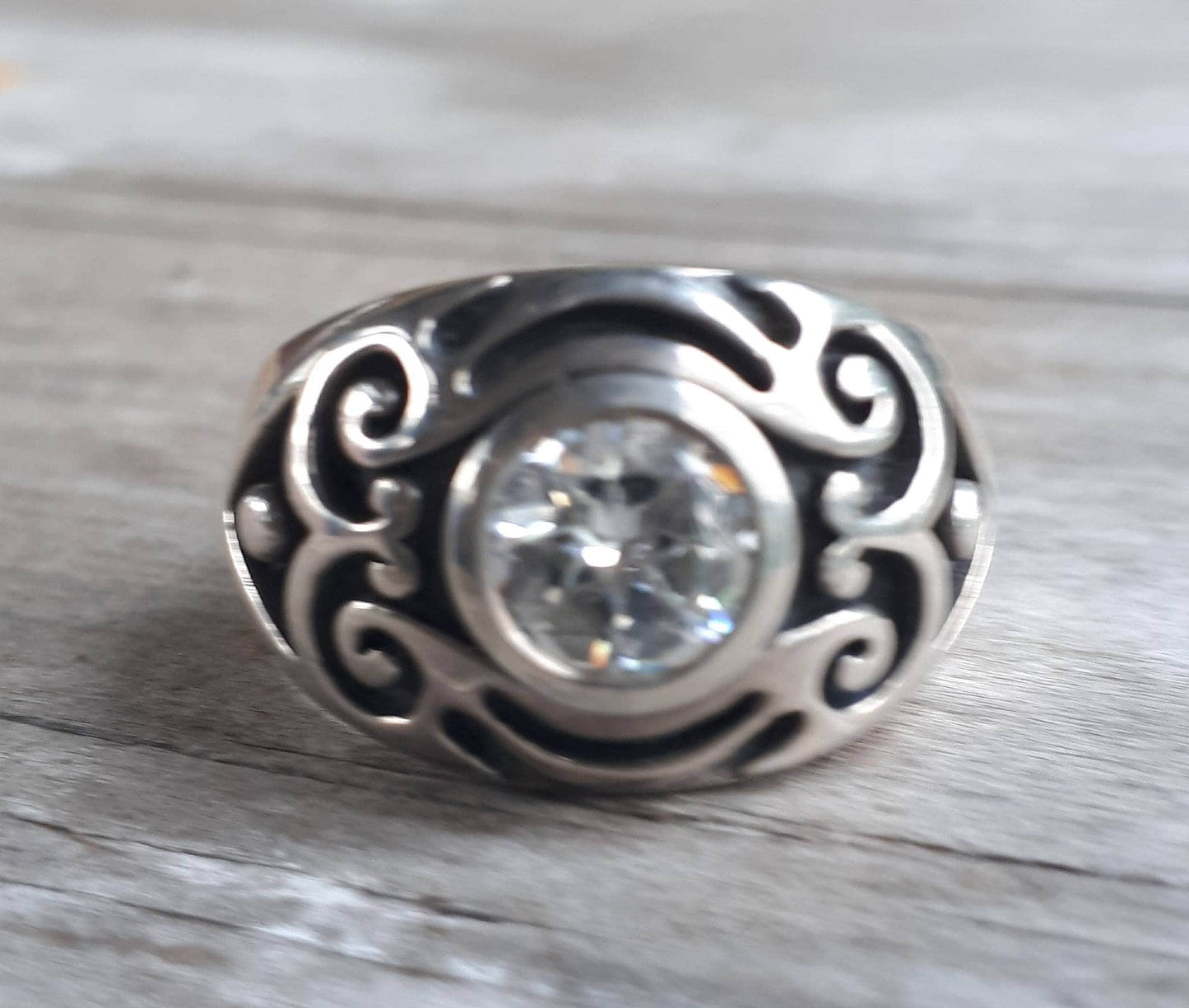 Black cubic ring,sterling silver,syn onyx, cz ring,dress ring,signet ,tribal,vintage,boho,hipster,handmade,mens fashion,wedding ring,chunky,