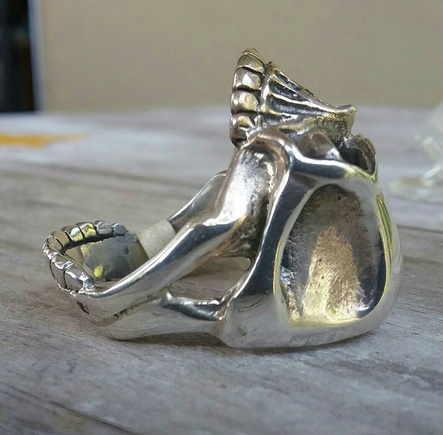Skull ring,sterling silver, steampunk,gothic,Keith Richard's skull, punk,biker,hand made,hipster,pirate,medievil,mens fashion,