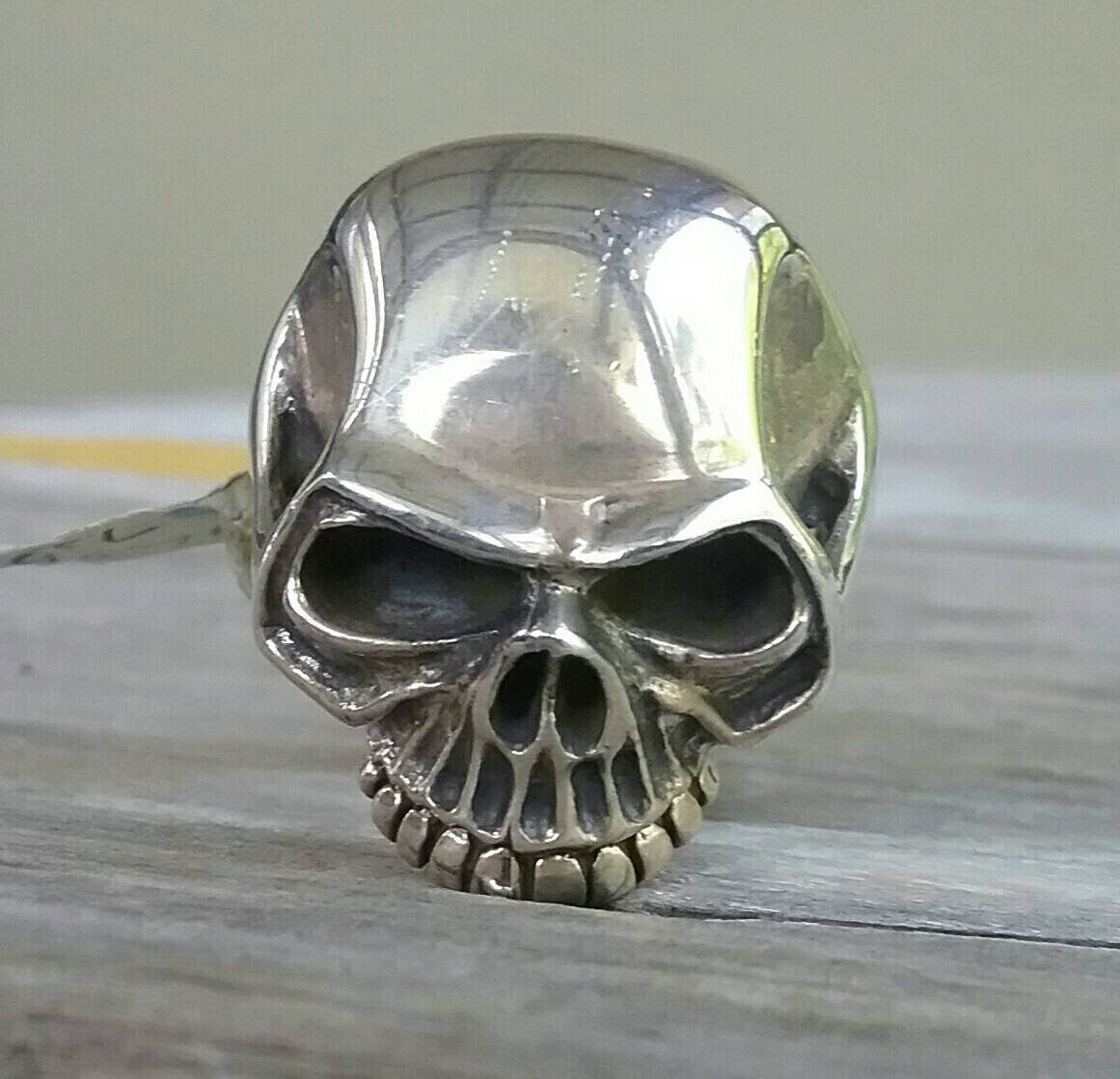 Skull ring,sterling silver, steampunk,gothic,Keith Richard's skull, punk,biker,hand made,hipster,pirate,medievil,mens fashion,