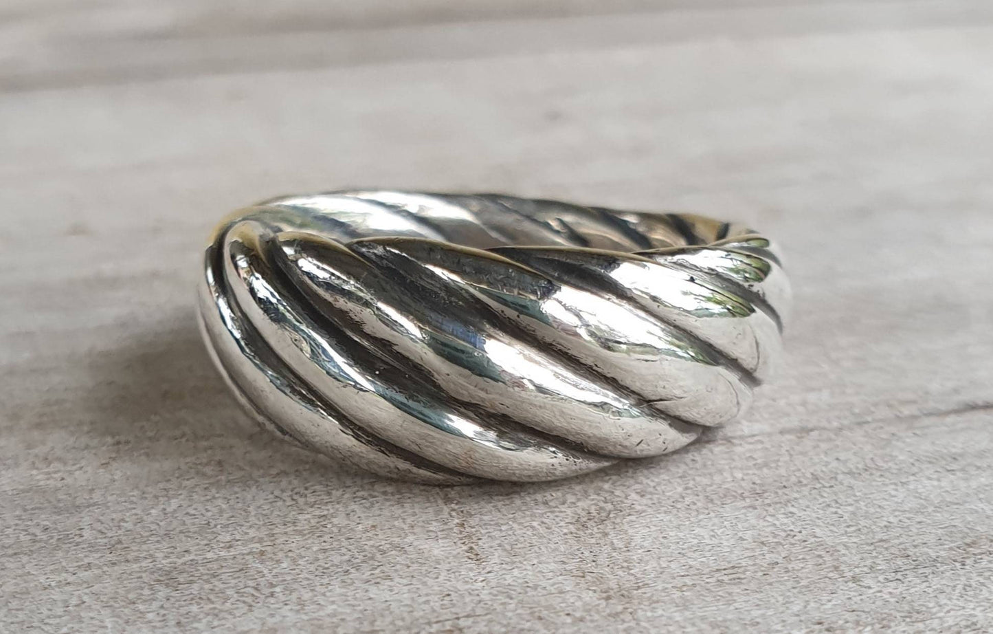 Woven chunky ring,heavy,solid,sterling silver,thick twisted silver, wedding ring,unisex,handmade,silver band,mens ring,hipster,boho,vintage,