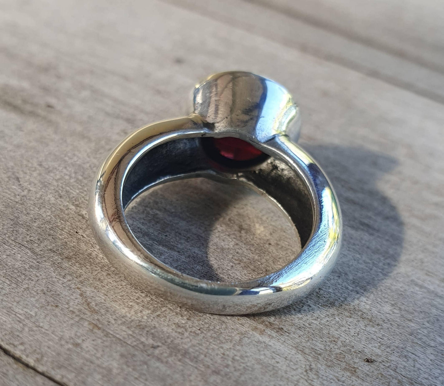 Cubic zirconia ring,sterling silver,chunky solitare,silver cz,handmade, ring,goddess,boho,solitare ring,new age,