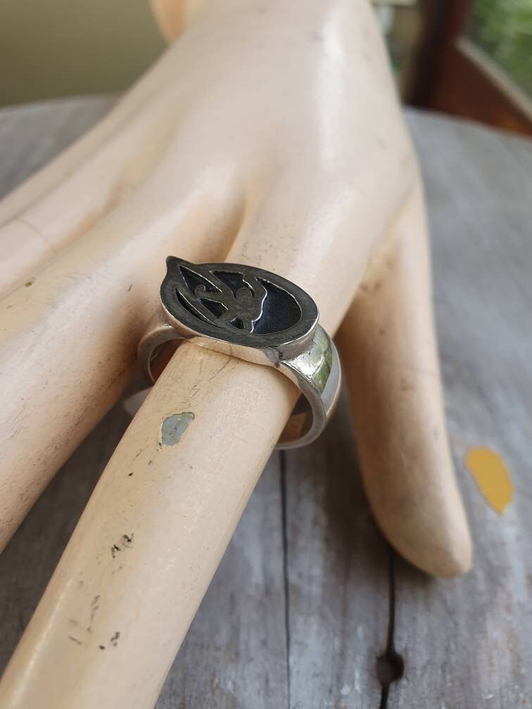 surf ring,surf board rider,signet surf ring,sterling silver,boho,surfer,board rider,wave rider