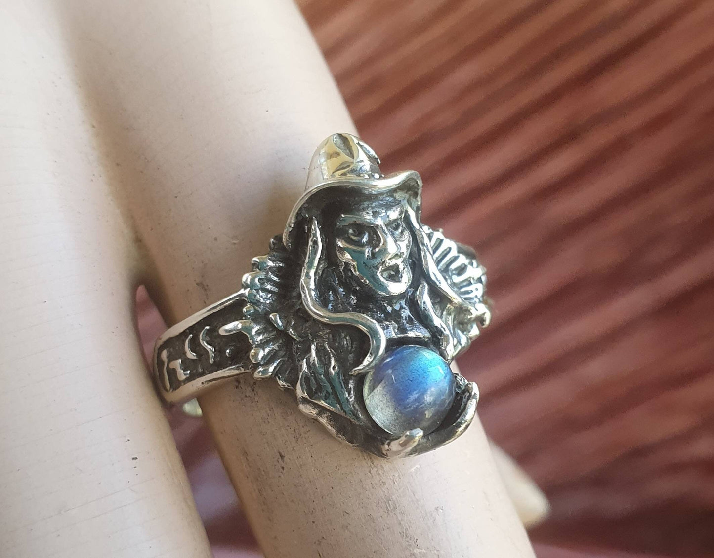 witch ring,sterling silver,green onyx,goddess,occult,magic,fantasy mythical steampunk gothic punk ring