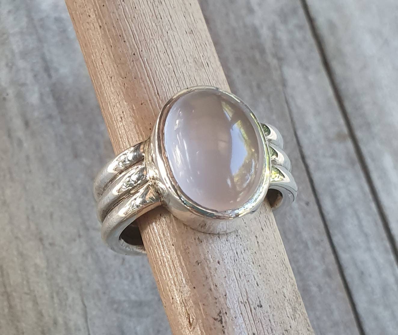 Rose quartz ring,heavy,chunky modern,sterling silver,hand made,chunky silver ring, designer,baroque,boho,women's fashion,large ring,goddess
