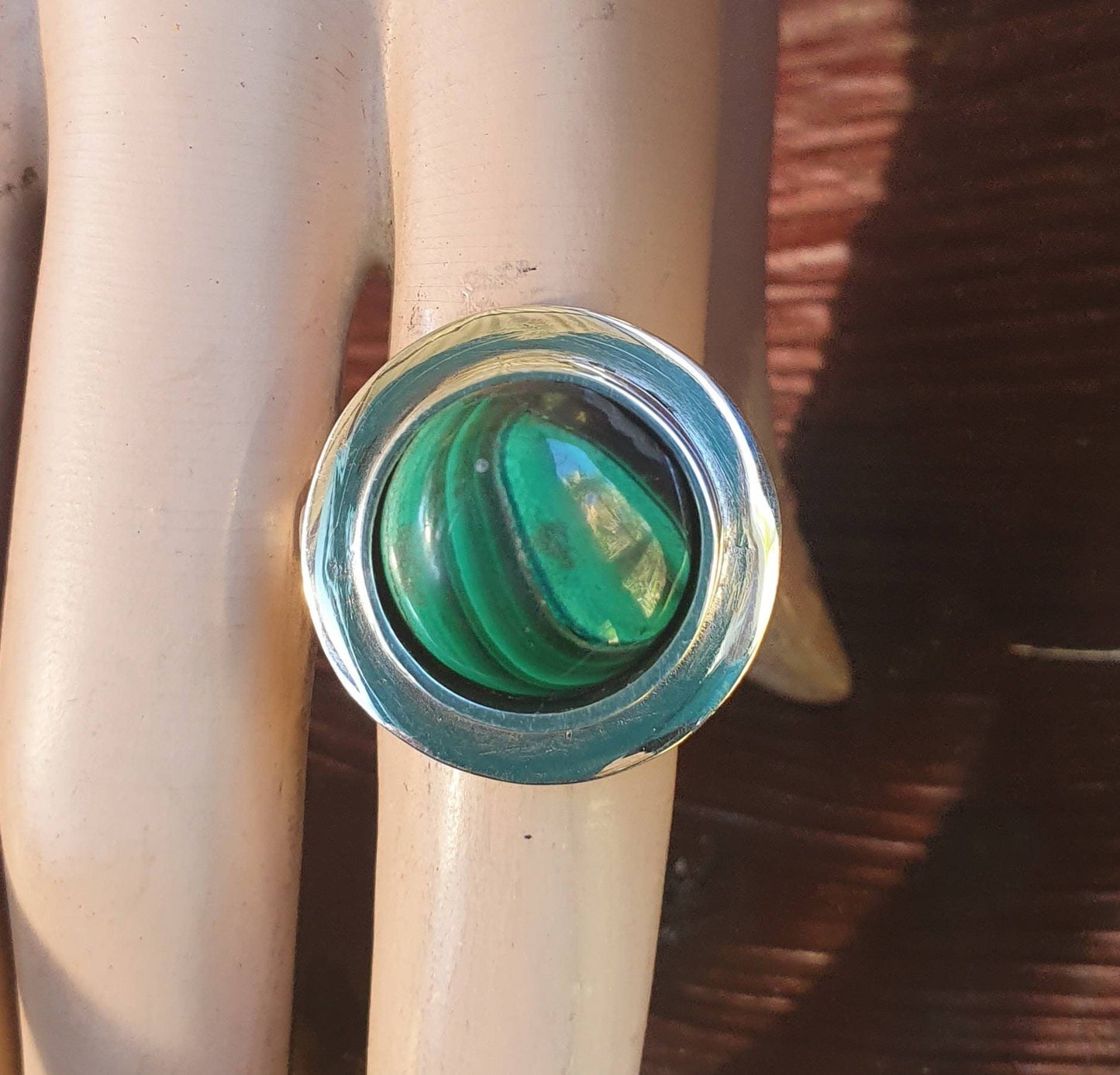 malachite ring,sterling silver,chunky ring,wedding ring,boho,handmade, retro ring,modern,