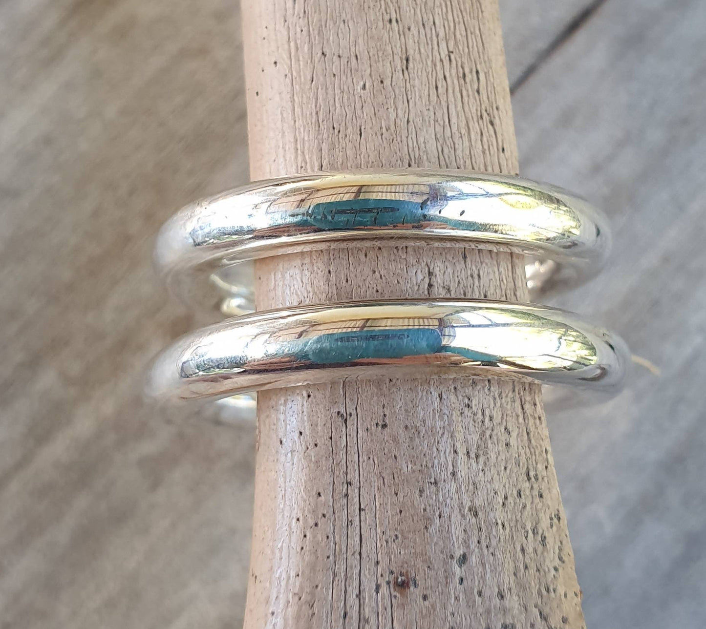 Gold 5mm halo stacker ring,gold coloured brass band,chunky heavy band,handmade,boho,goddess,round wedding bands,thick silver or brass rings,