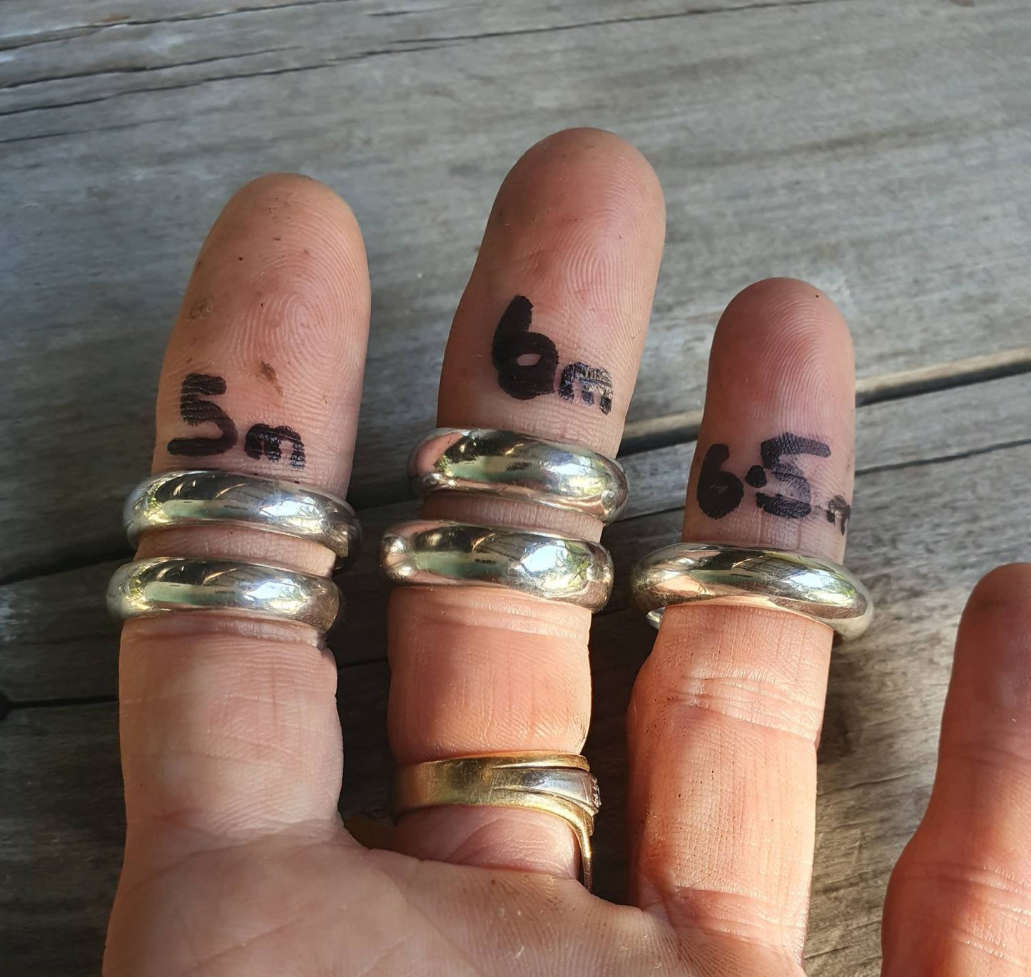 Silver band,solid 6 mm,plain thick sterling silver ring,half round band,wedding,dress ring,boho,unisex,handmade,d shape ring,chunky ring,