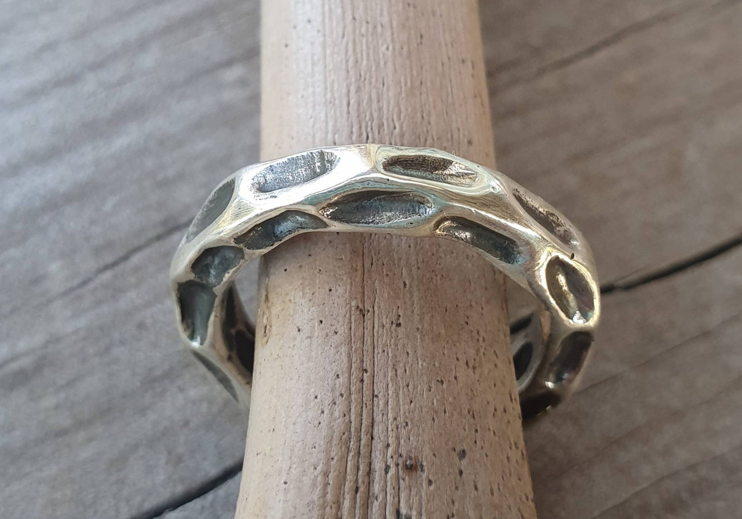 Nugget ring,chunky,Sterling silver,stacker ring,industrial, rustic ,hammered,wedding band, unisex,men's fashion,handmade,steampunk,designer,