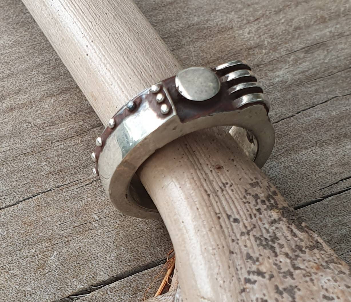Mechanic ring,industrial,rustic, mans ring,sterling silver,chunky ring,steampunk,handmade,thick silver band,wedding band,hipster,mans fashio