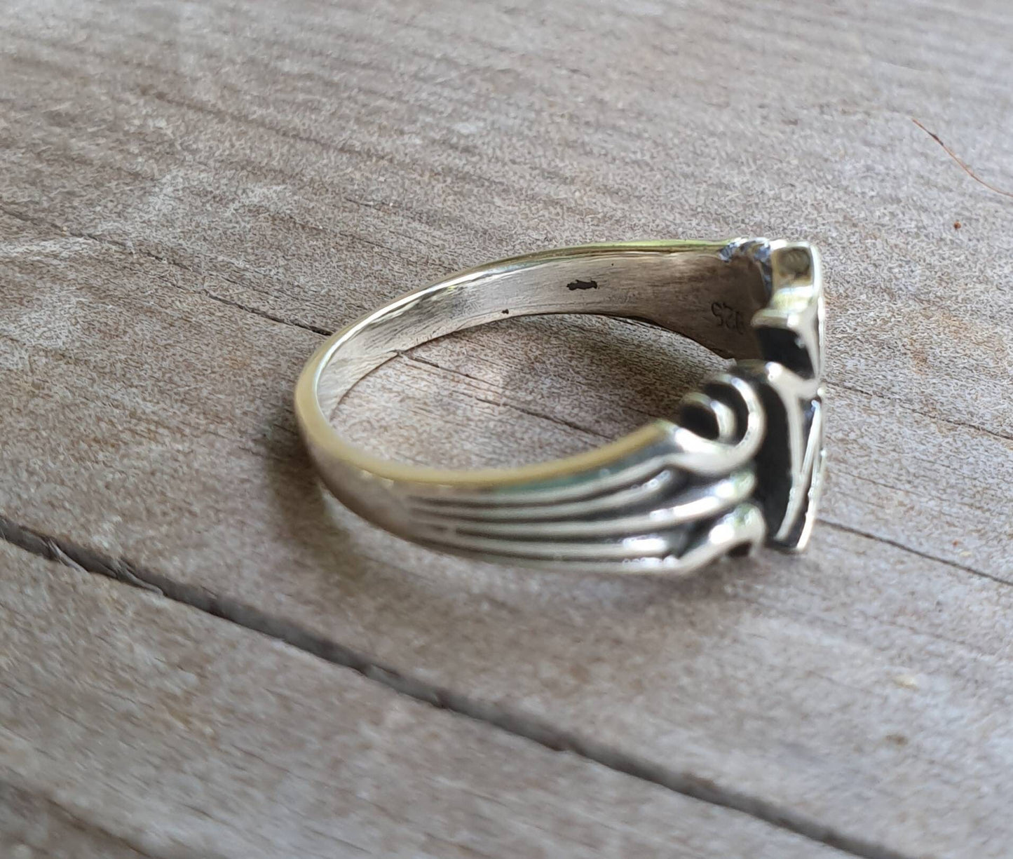 Small cross ring,sterling silver,pinkie, even sided cross, steampunk,gothic, Celtic cross,even sided cross,knights templar,pinkie ring