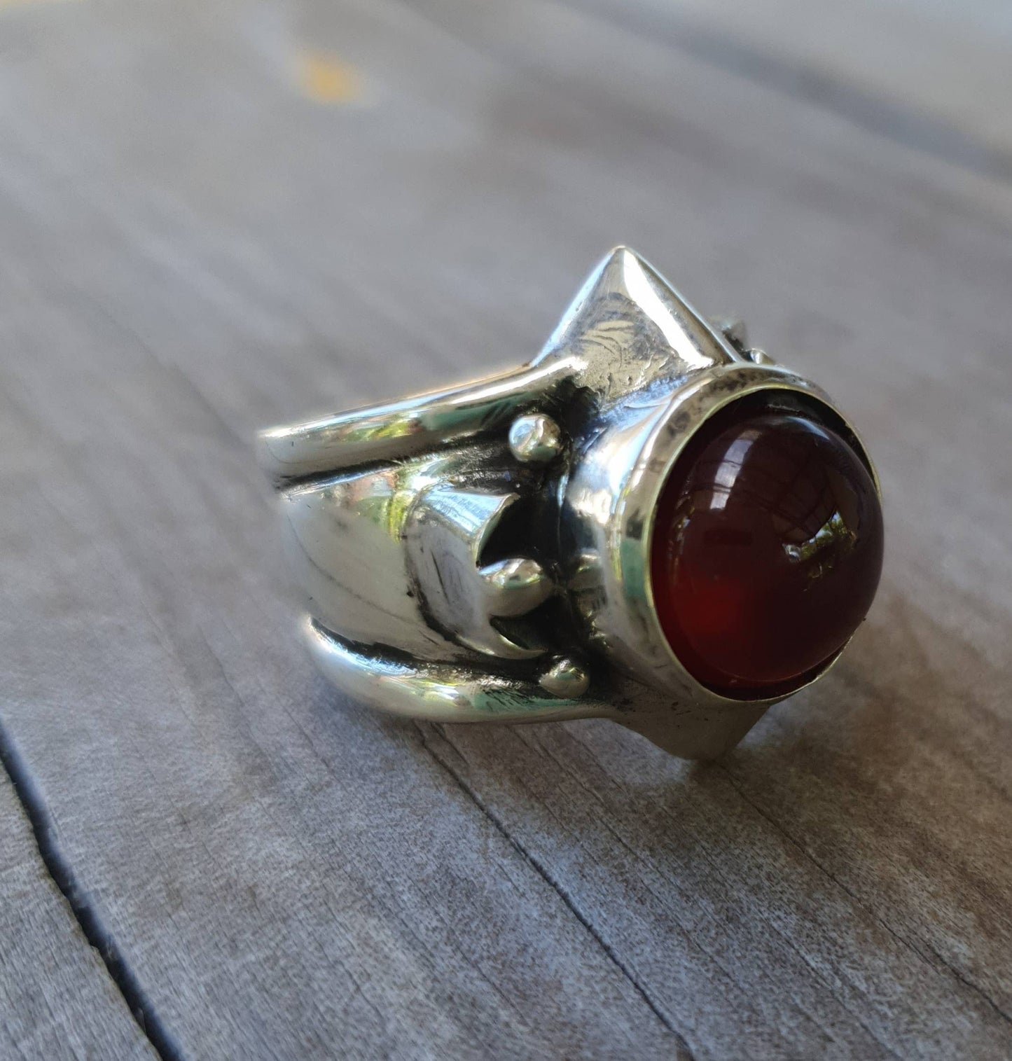 Turquoise ring,sterling silver,large cabachon,chunky unisex ring,wedding ring,boho,gemstone ring,handmade, retro,signet,