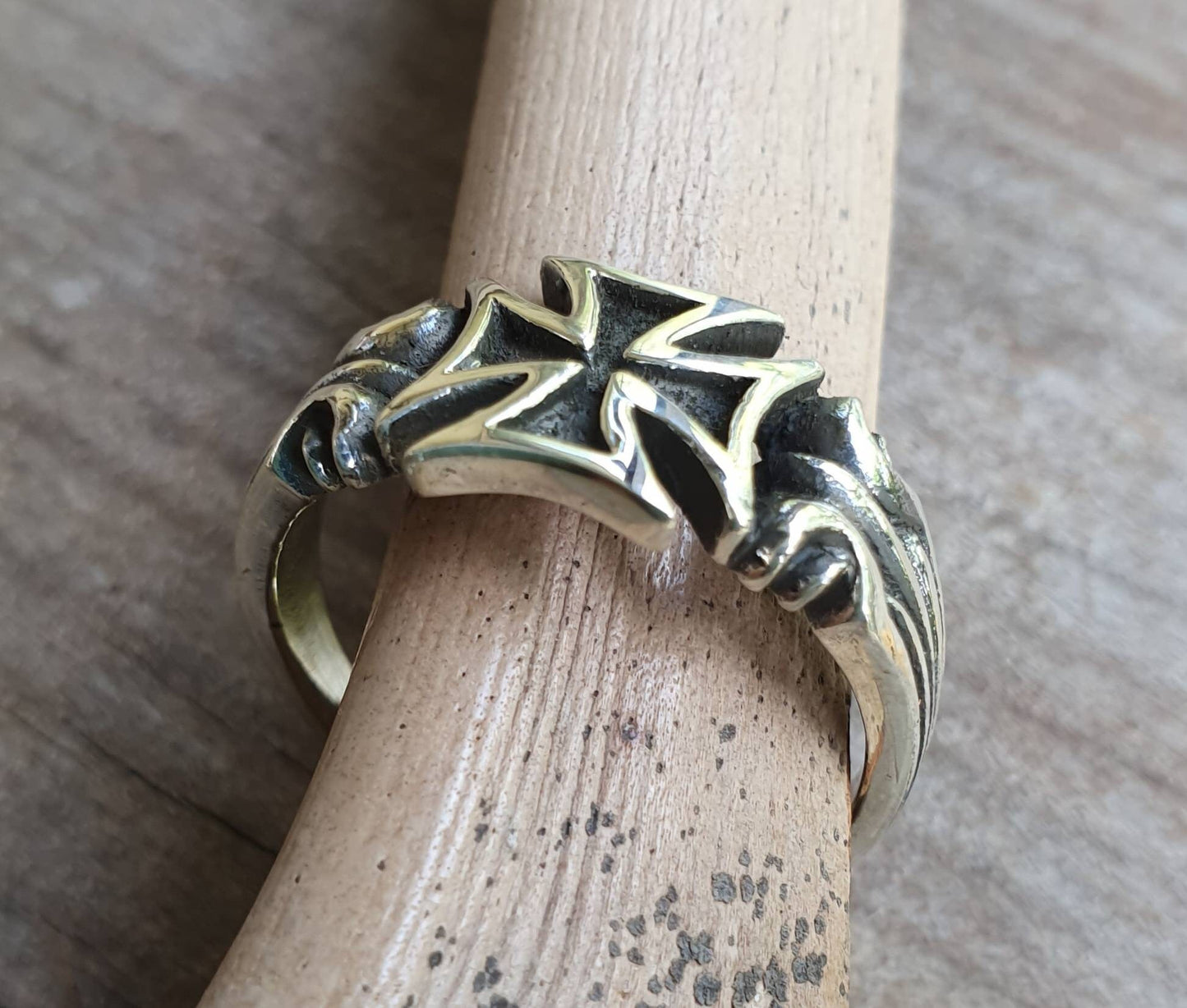 Small cross ring,sterling silver,pinkie, even sided cross, steampunk,gothic, Celtic cross,even sided cross,knights templar,pinkie ring