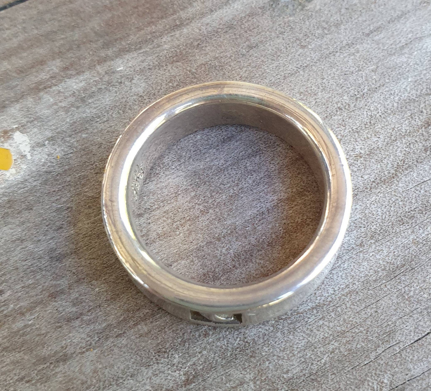 Moon ring,sterling silver,crecent moon,chunky solid band,goddess ring,