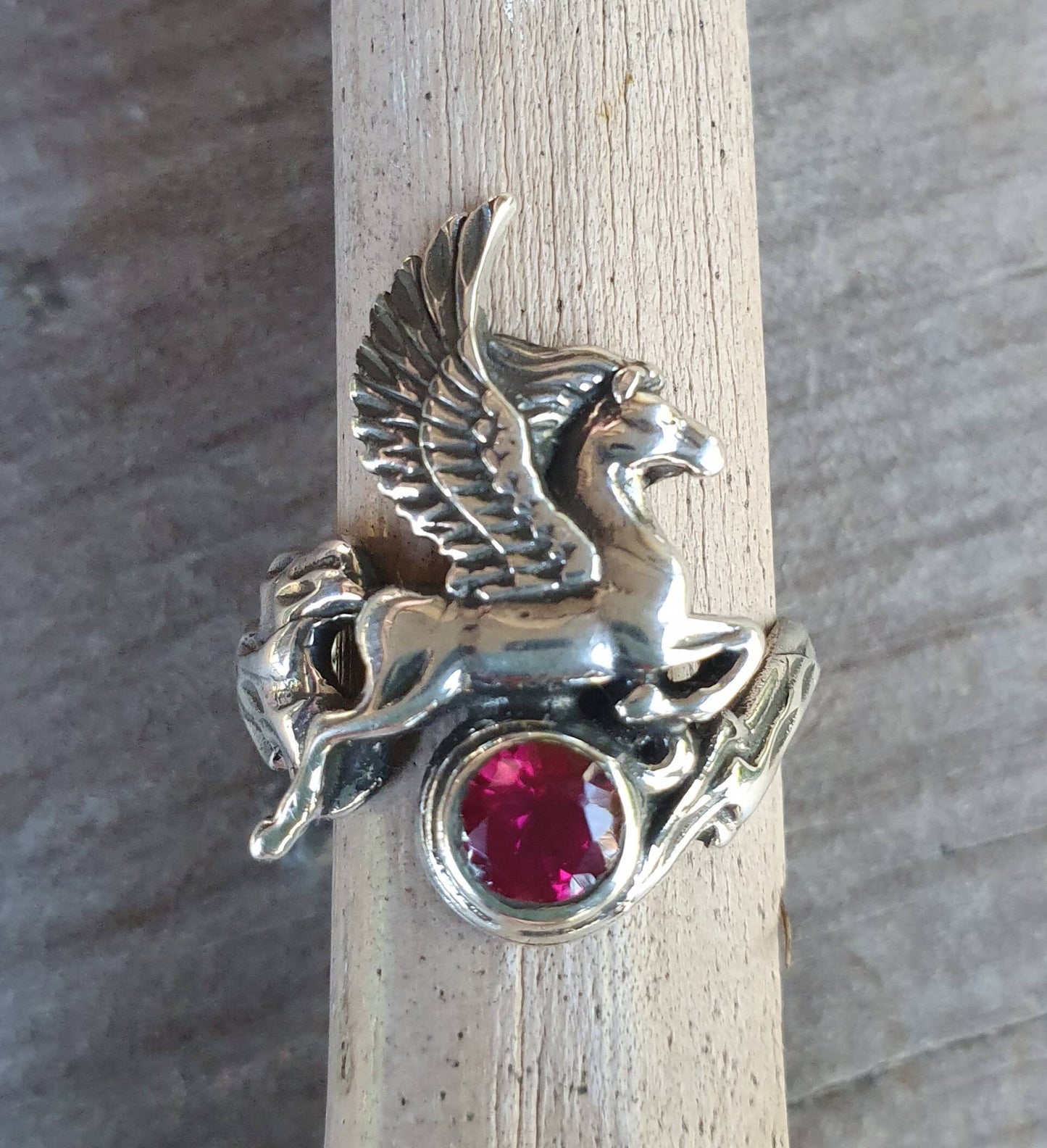 PEGASUS,mythical horse,sterling silver,unicorn, fantasy ring,alternative,new age,boho,hippy,art nouveau,goddess,womens fashion,magic,merlin