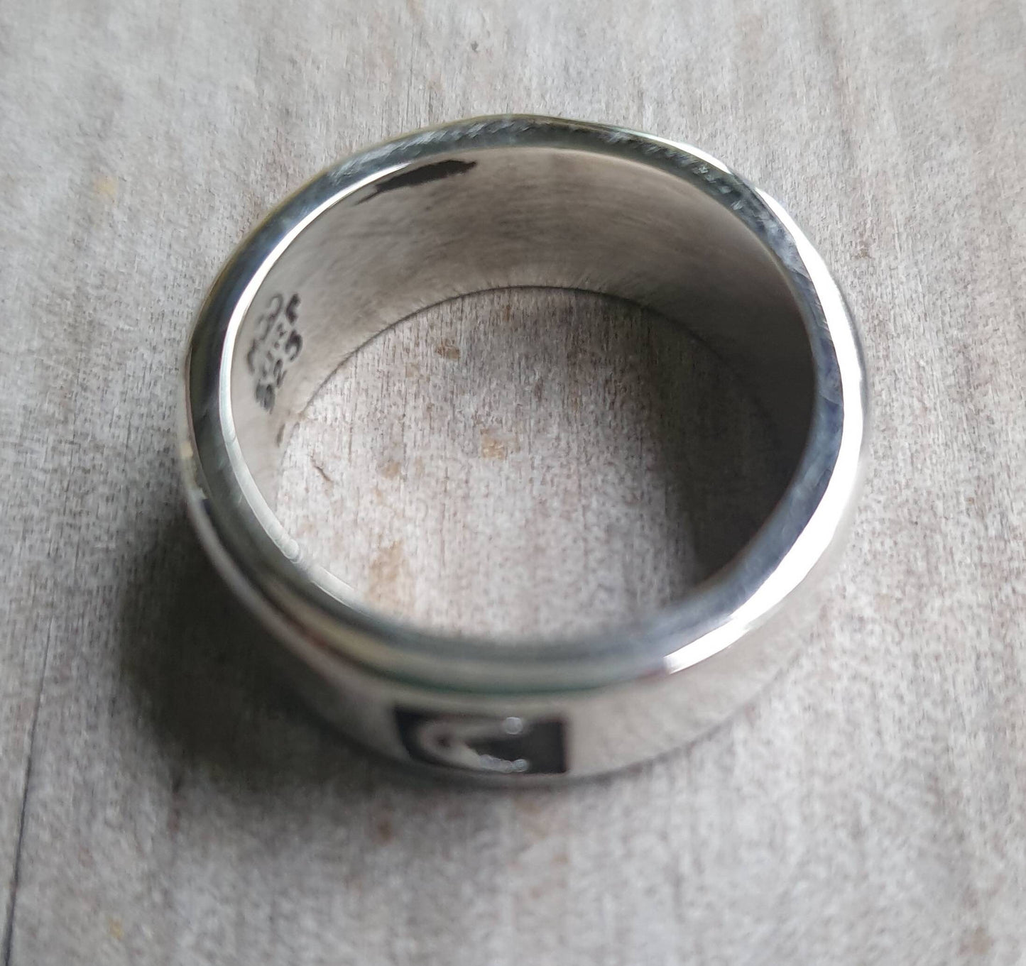 Moon ring,sterling silver,crecent moon,solid band, band,unisex ring,
